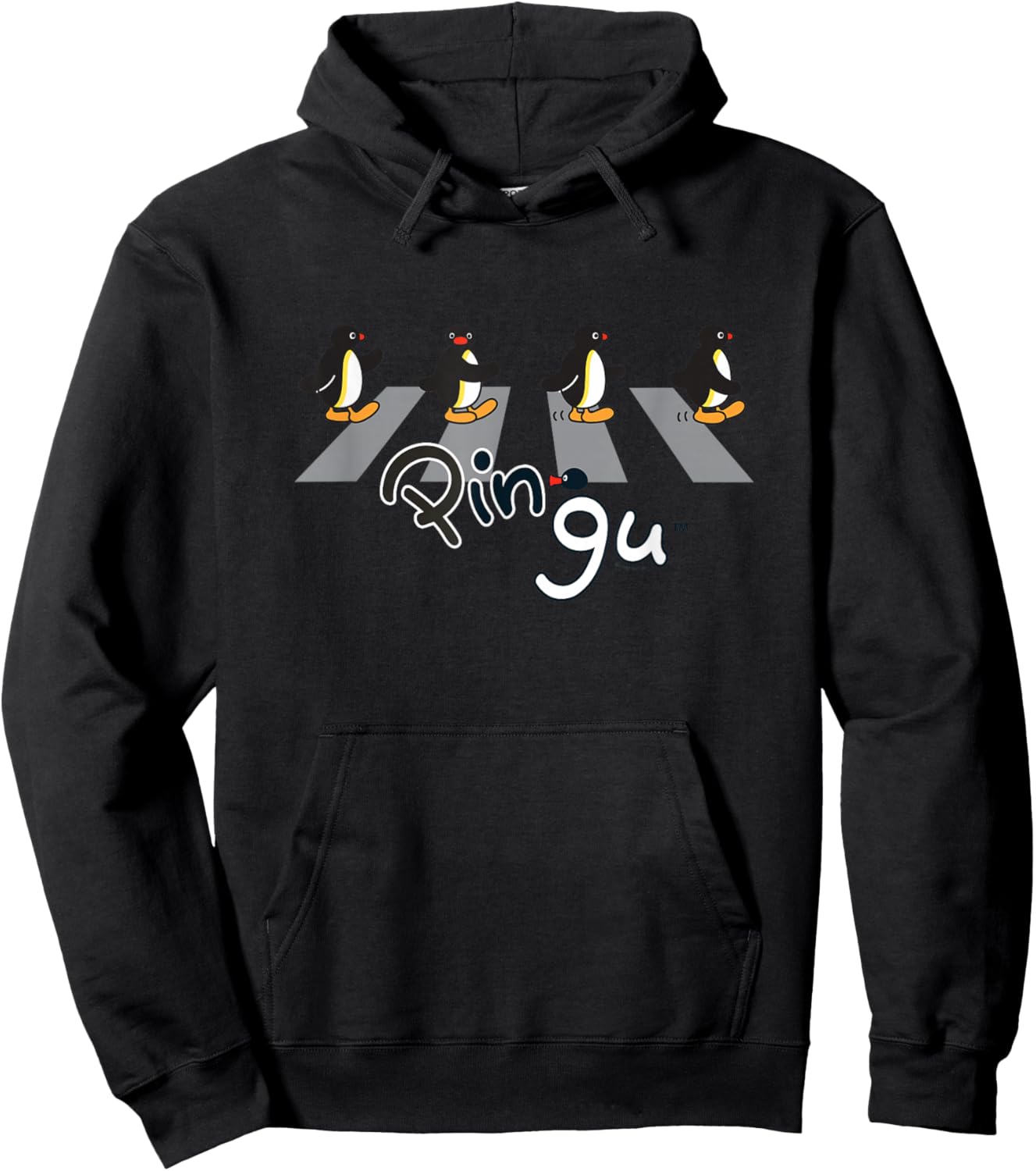 Pingu Pedestrian Crossing - Pingu Hoodie - Hoodie | Black