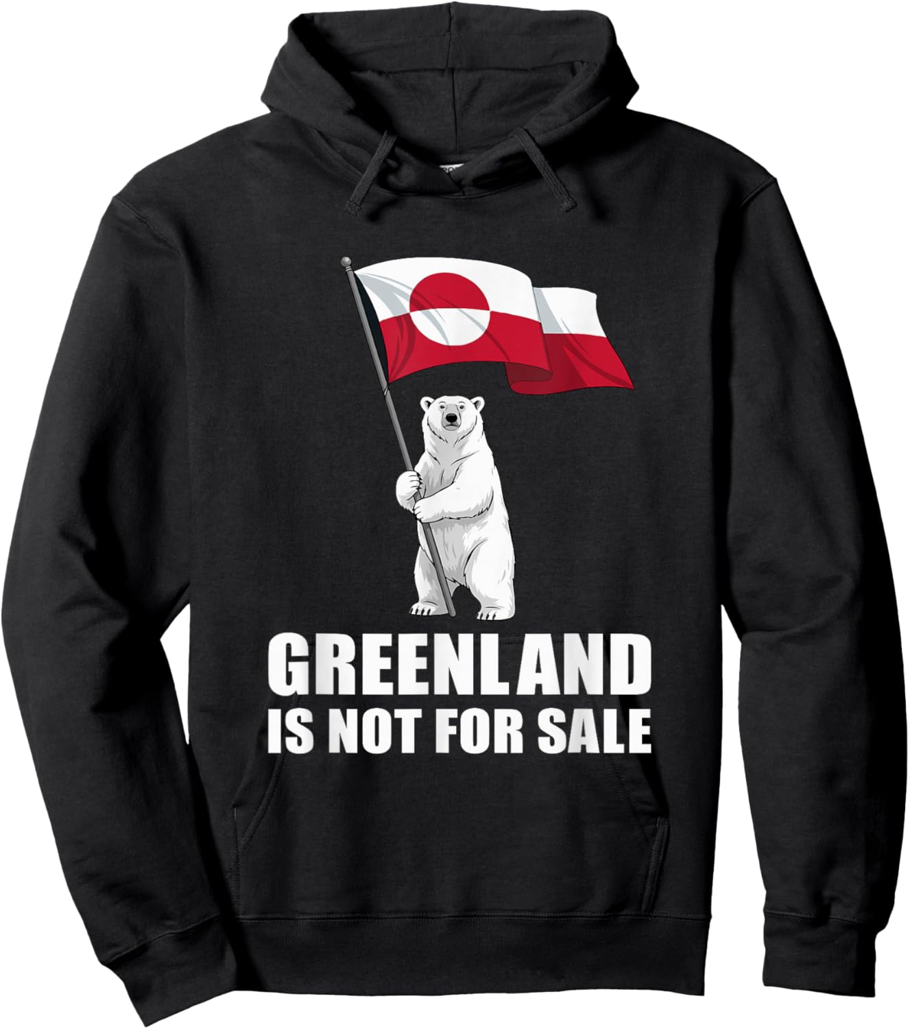 Greenland Not For Sale Greenland Flag Bear Greenland Greenlanders Hoodie - Hoodie | Black