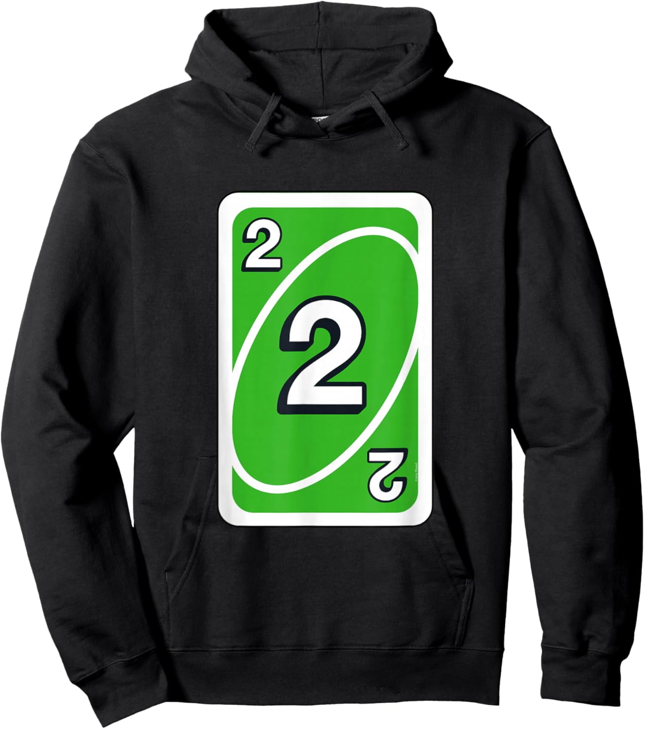UNO Halloween Green 2 Card Hoodie - Hoodie | Black