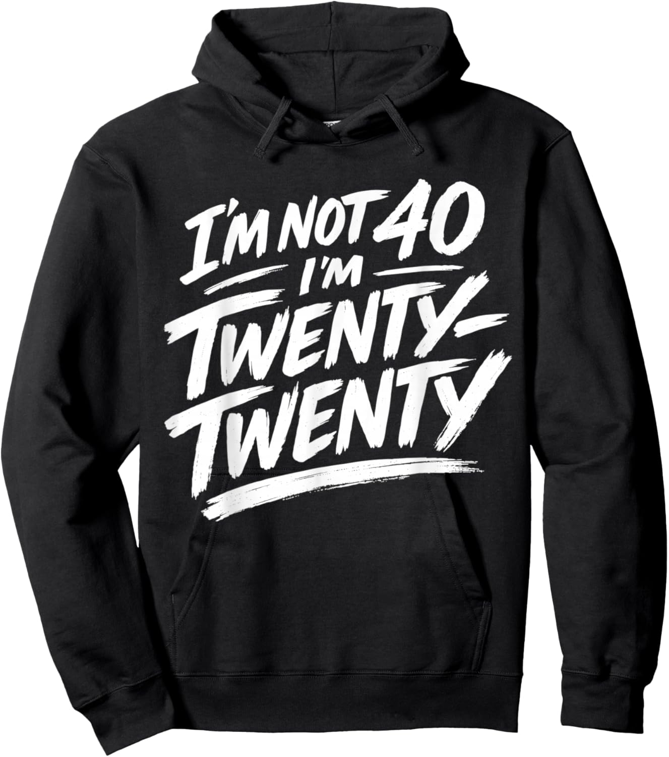 Ich Bin Nicht 40 Ich Bin zwanzig Hoodie - Hoodie | Black
