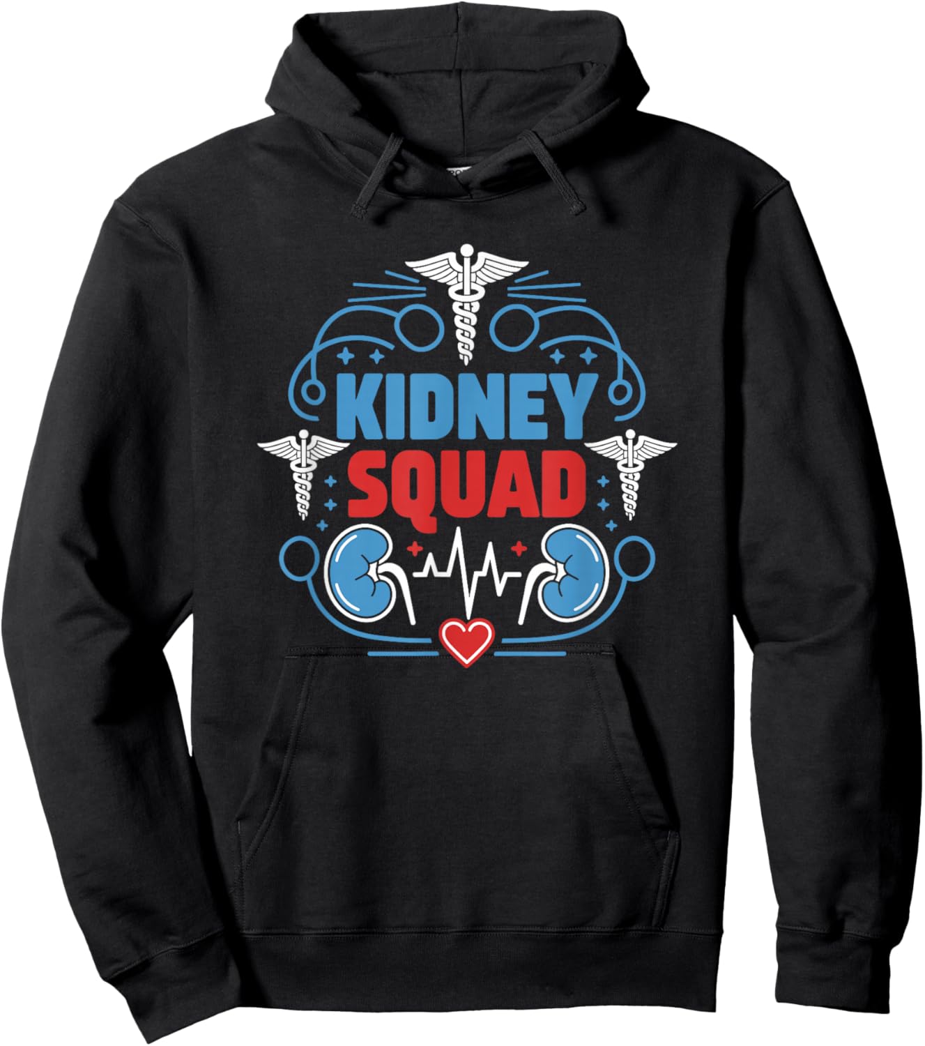 Dialysis Nurse Kidney Squad, Dialysis Tech Kidney Nurse Hoodie - Hoodie | Black