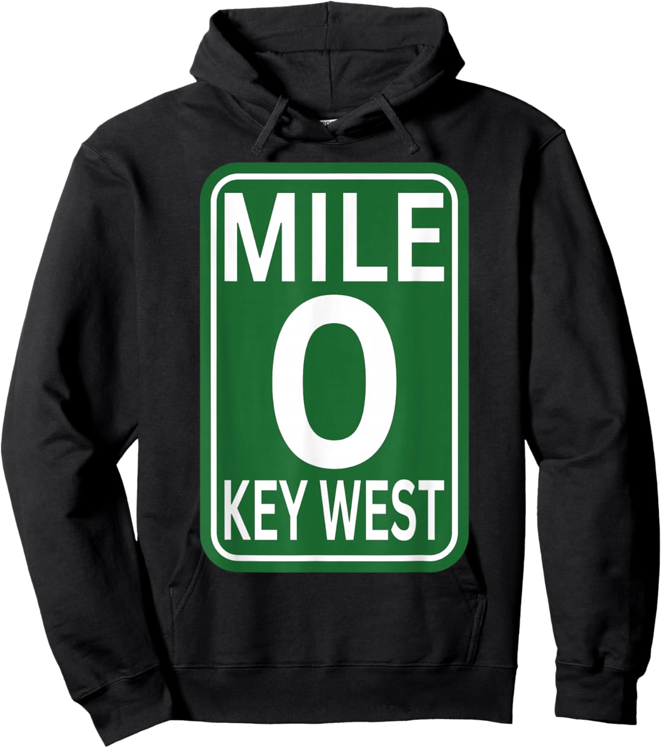 Mile marker Key West FL.mile zero route sing 2025 Hoodie - Hoodie | Black