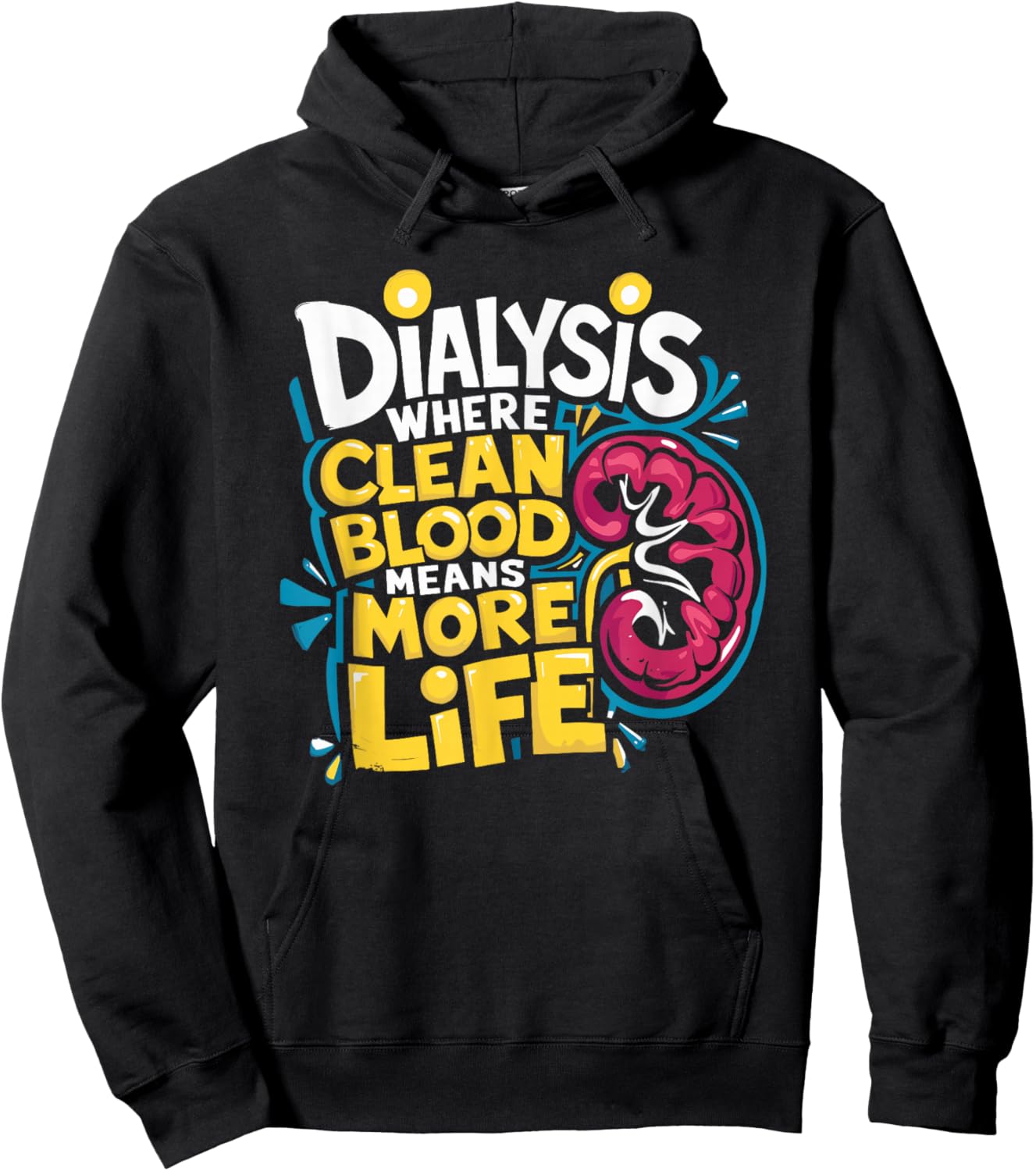 Nephrologist Dialysis Nurse Design for Kidney Dialysis Tech Hoodie - Hoodie | Black