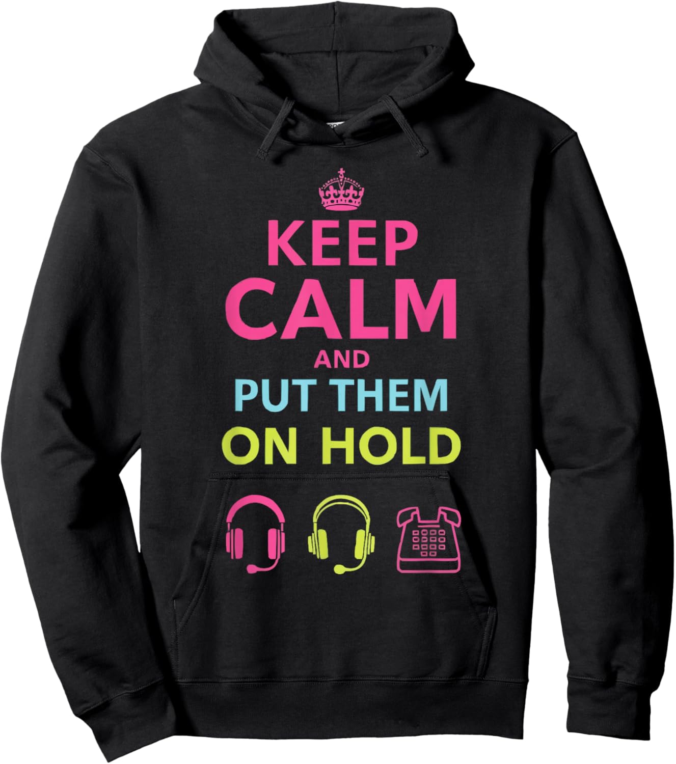 Call Center Agent Technical Support Customer Service Hoodie - Hoodie | Black