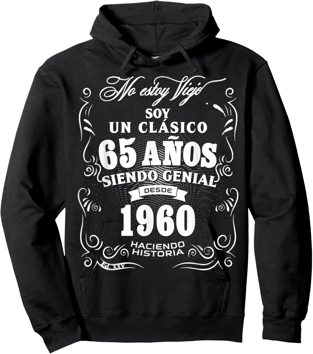 65th Birthday gift in Spanish Regalo cumpleanos 65 Hoodie - Hoodie | Black