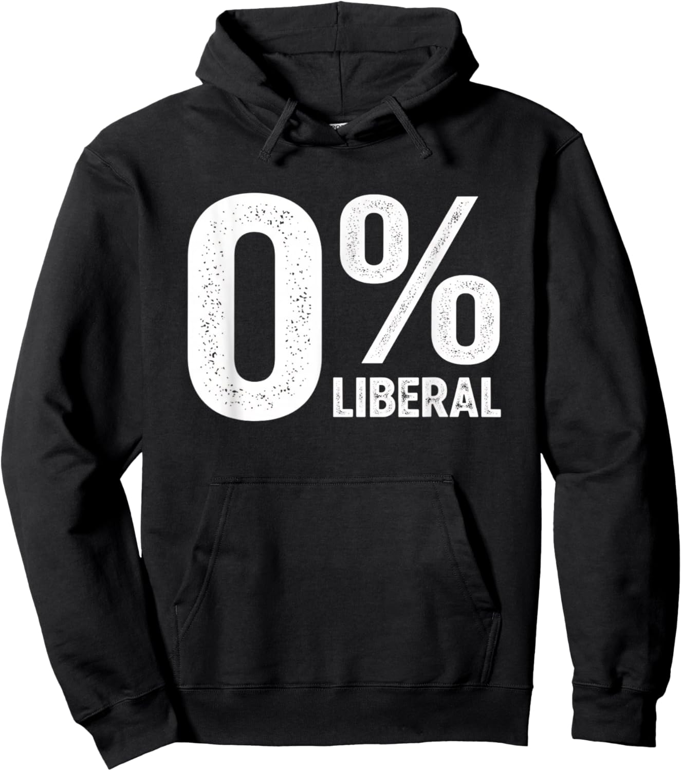 0% Liberal Political Ment Conservative Men Patriotic Hoodie - Hoodie | Black