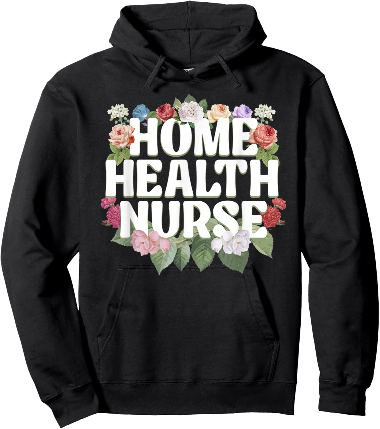 Home Health Nurse Art Girls Home Healthcare Nurse Hoodie - Hoodie | Black