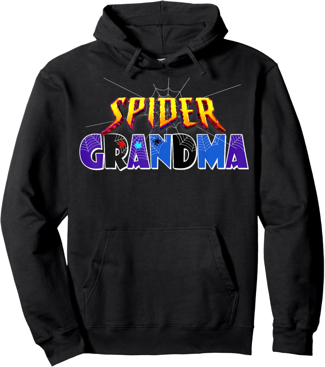 Spider Grandma Design Mother's Day Matching Family Birthday Hoodie - Hoodie | Black
