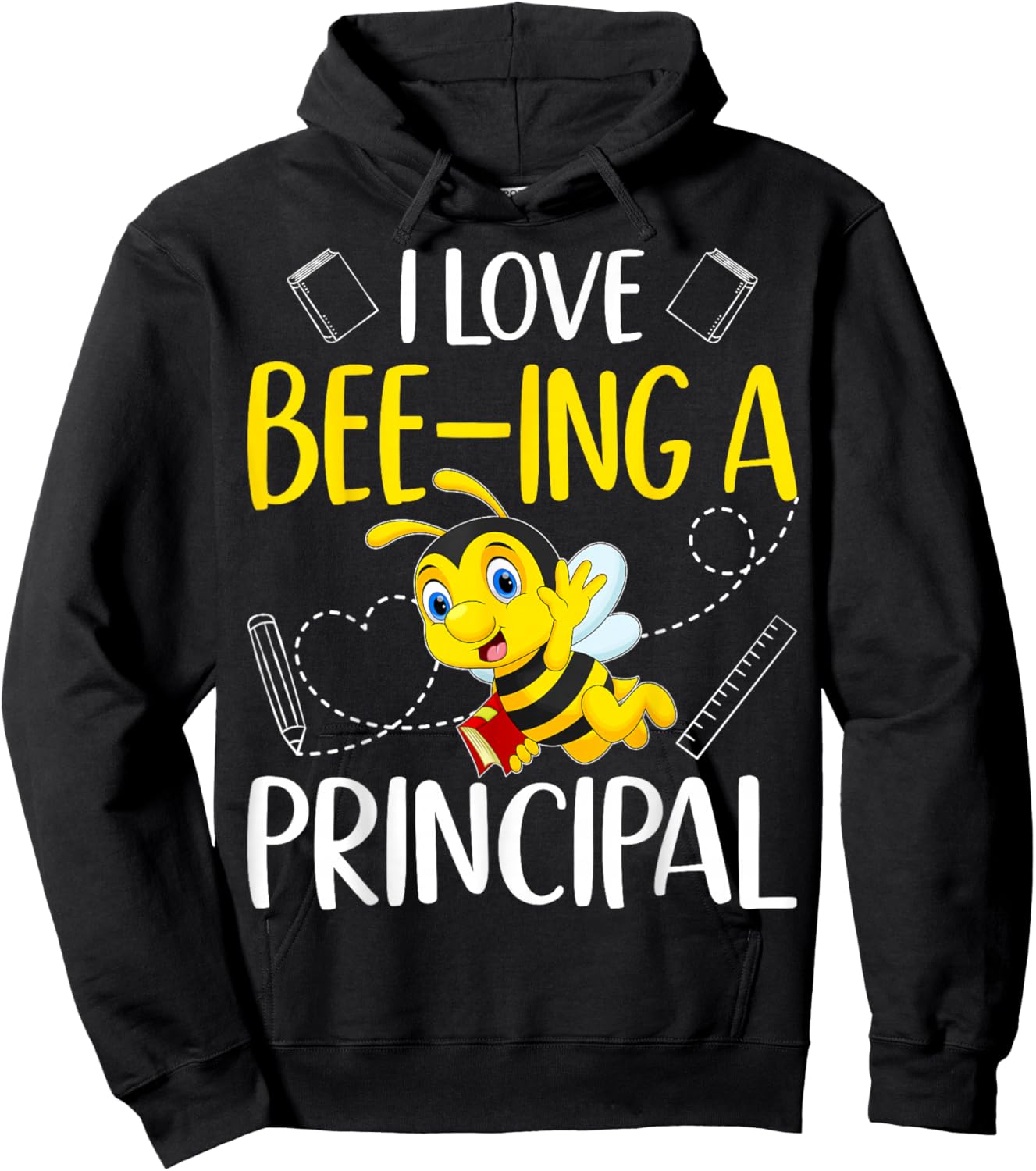 I Love Bee-Ing A Principal Hoodie - Hoodie | Black
