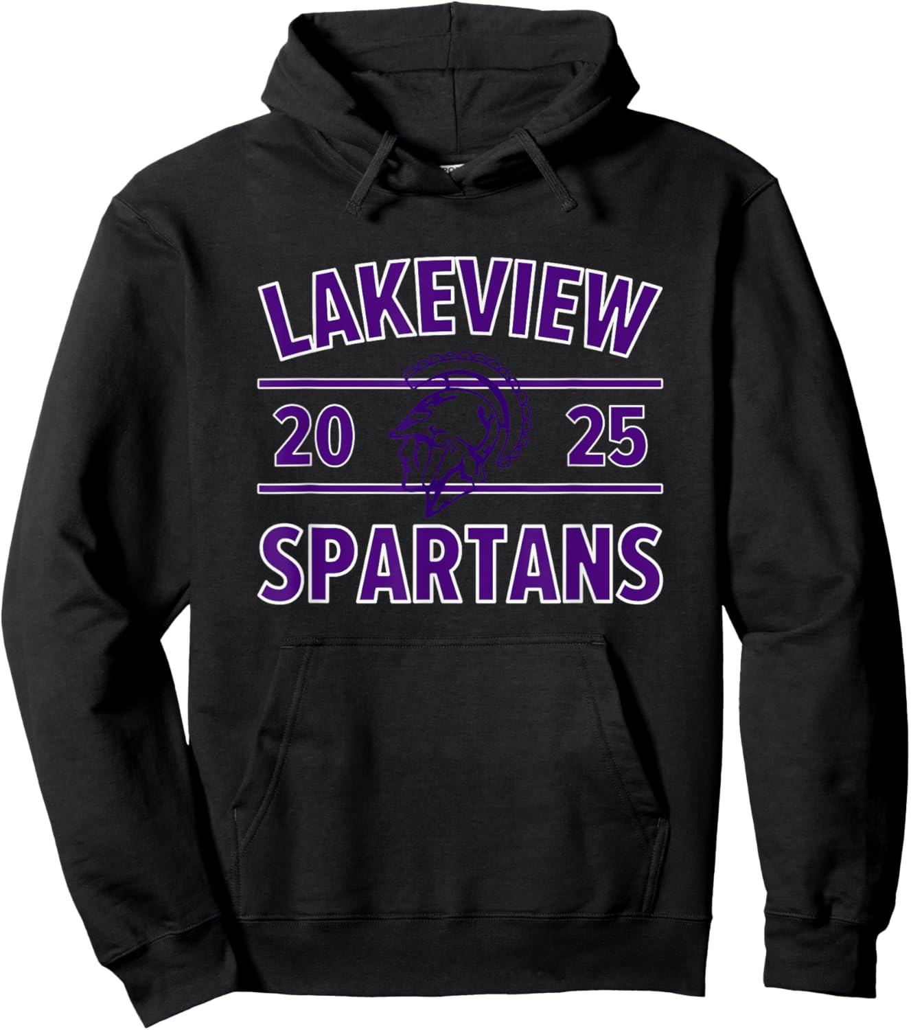 Lakeview Spartans Logo 2025 HS Hoodie - Hoodie | Black