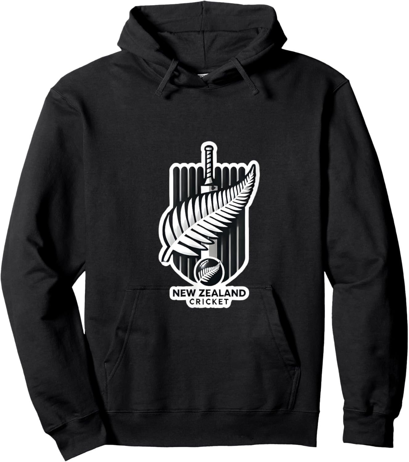 New Zealand Cricket: Celebrating the Spirit of the Black Cap Hoodie - Hoodie | Black