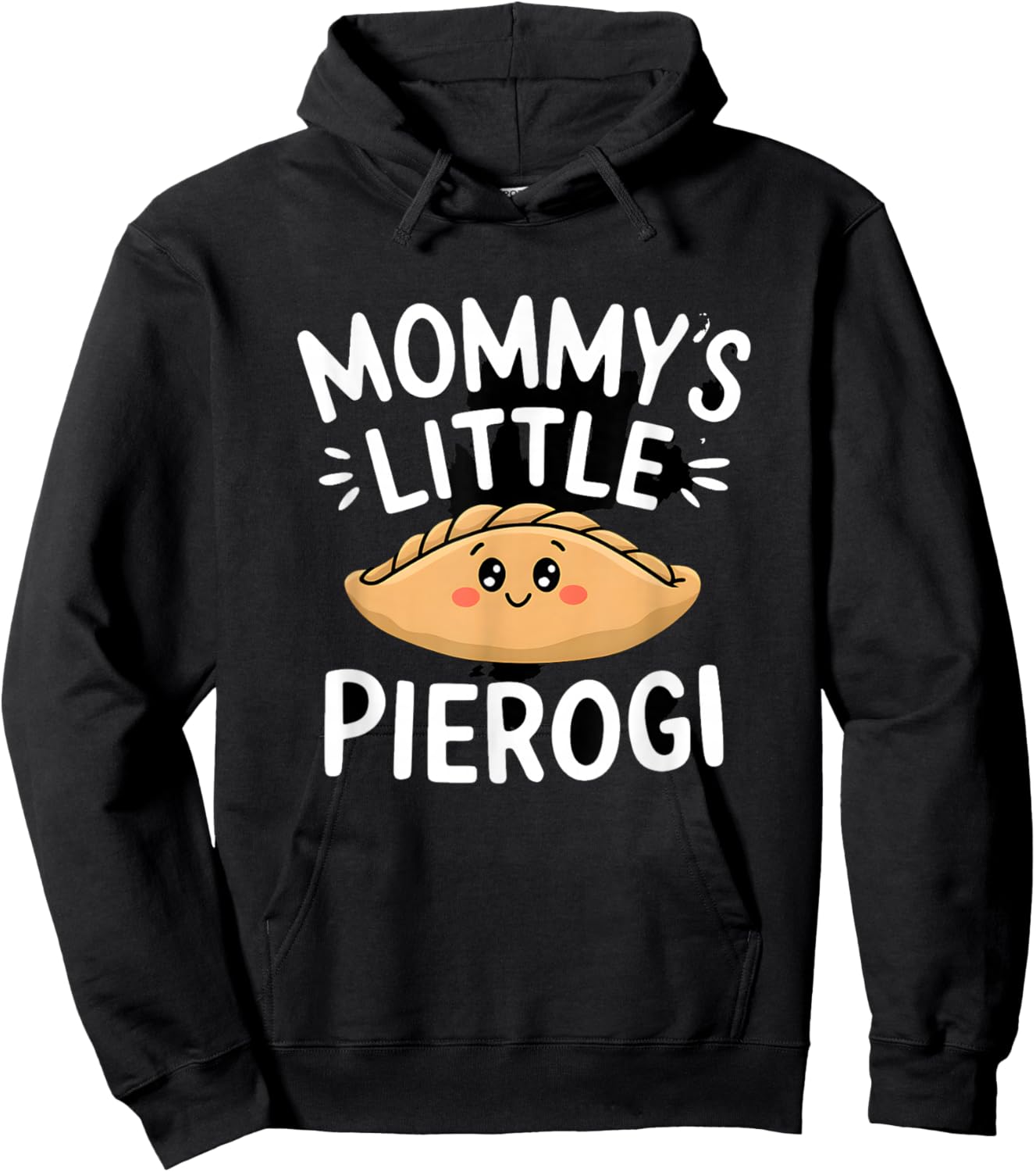 Mommy's Little Pierogi Funny Pierogi Graphic Hoodie - Hoodie | Black