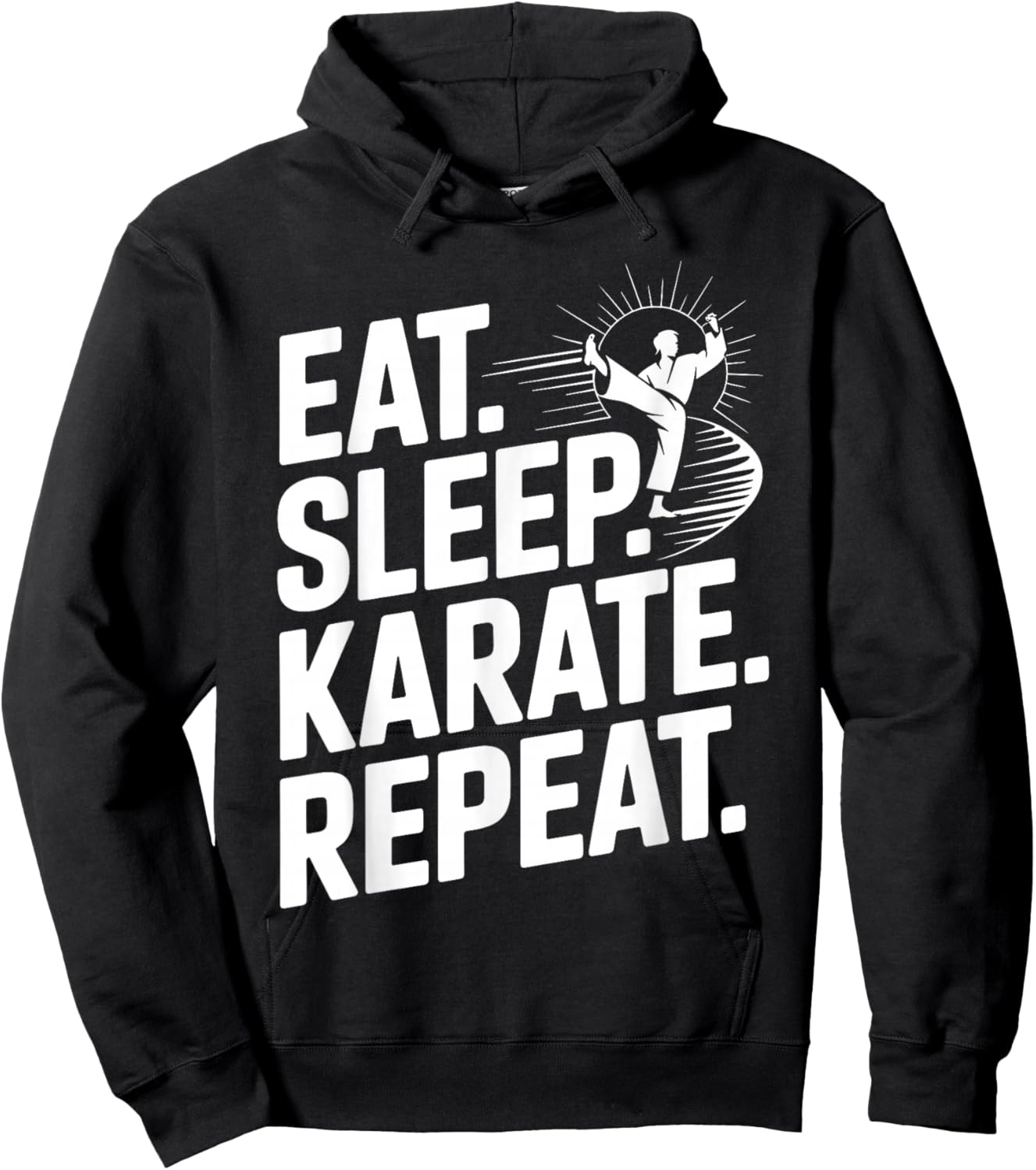 Cool Karate Design Women Kids Martial Arts Karate Hoodie - Hoodie | Black