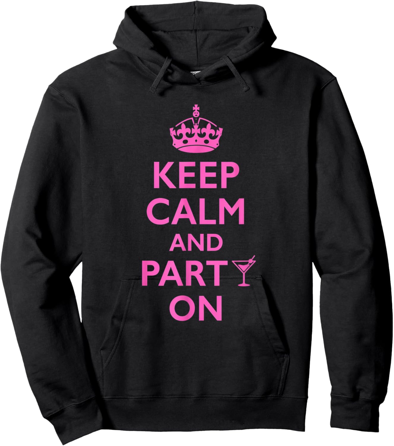 Keep Calm and Party On Hoodie - Hoodie | Black