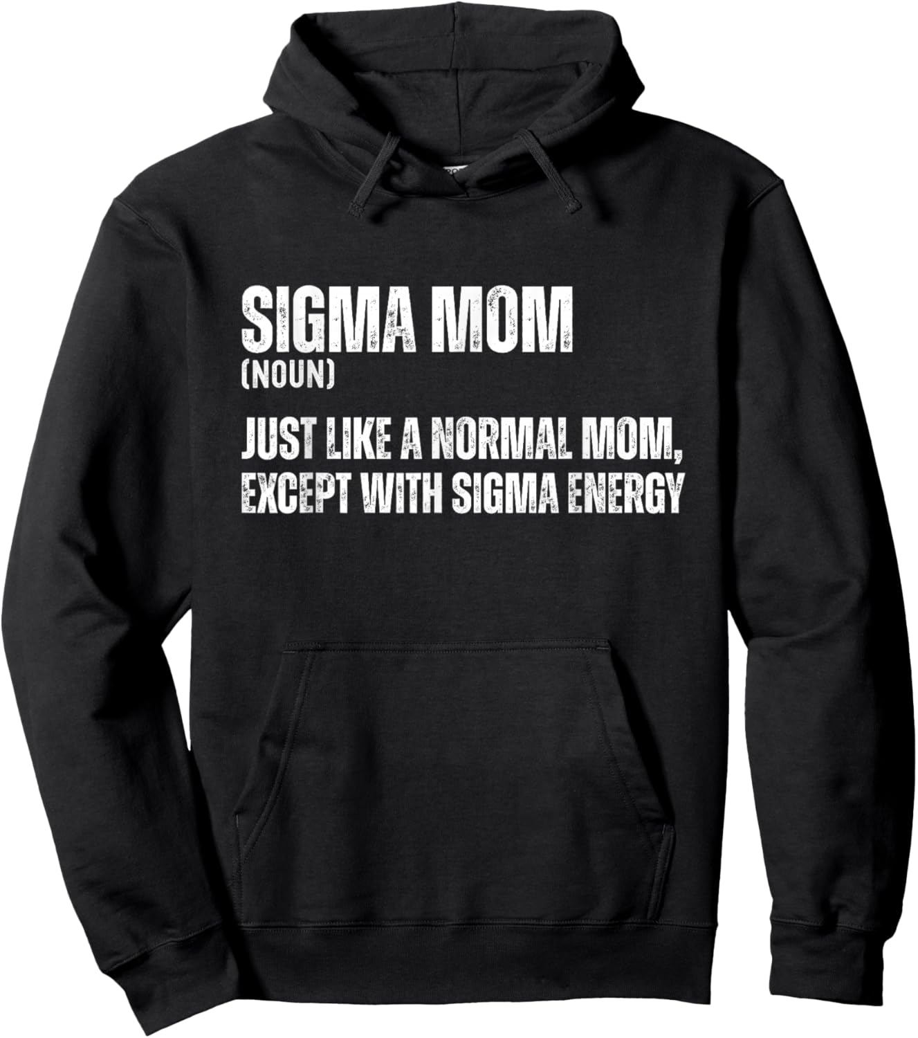 Funny Sigma Mom Funny Gen Alpha Sigma Family Meme Mother Hoodie - Hoodie | Black