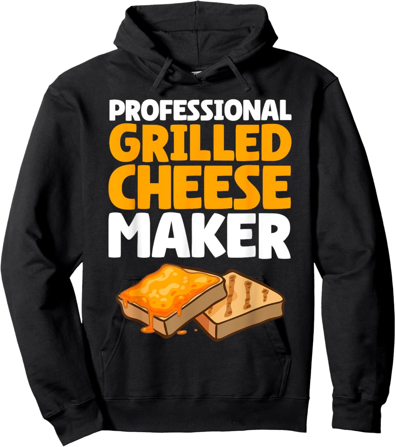 Funny Grilled Cheese Maker Art Women Grilled Cheese Hoodie - Hoodie | Black