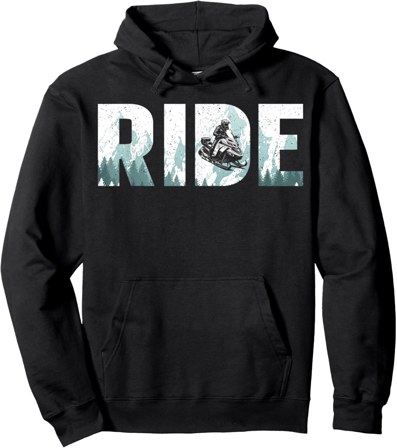 Funny Snowmobile Design Women Snowmobile Lovers Hoodie - Hoodie | Black
