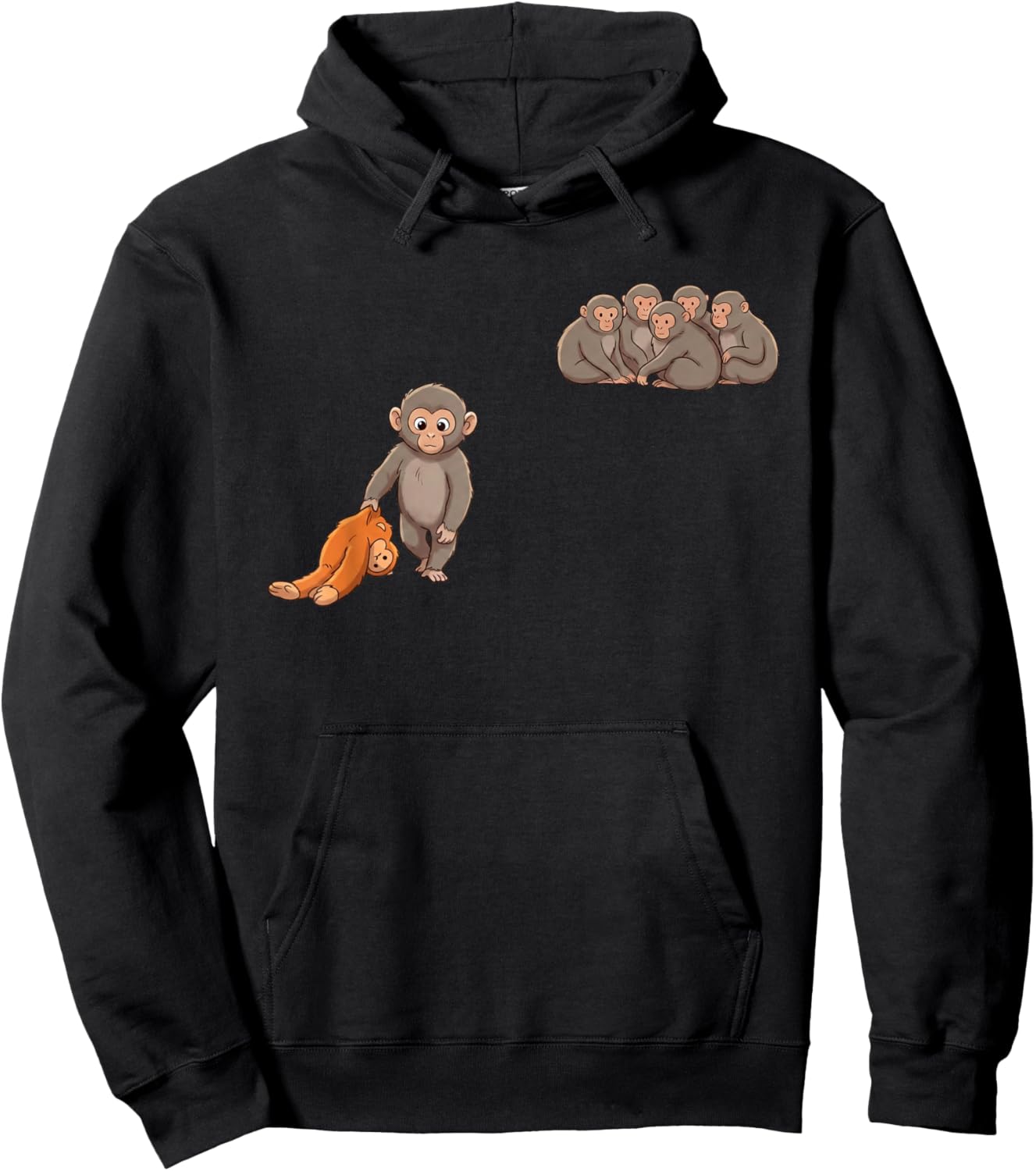 Baby Monkey Punch Hoodie - Hoodie | Black