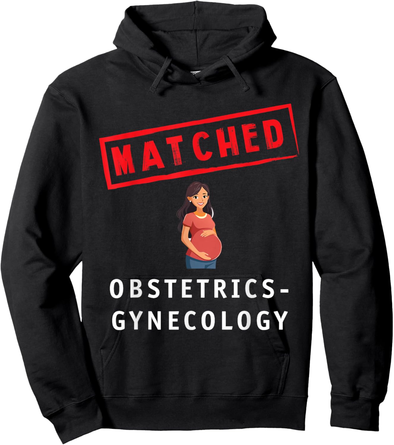 Match Day 2026 Med School Residency Matched Ob Gyn Hoodie - Hoodie | Black