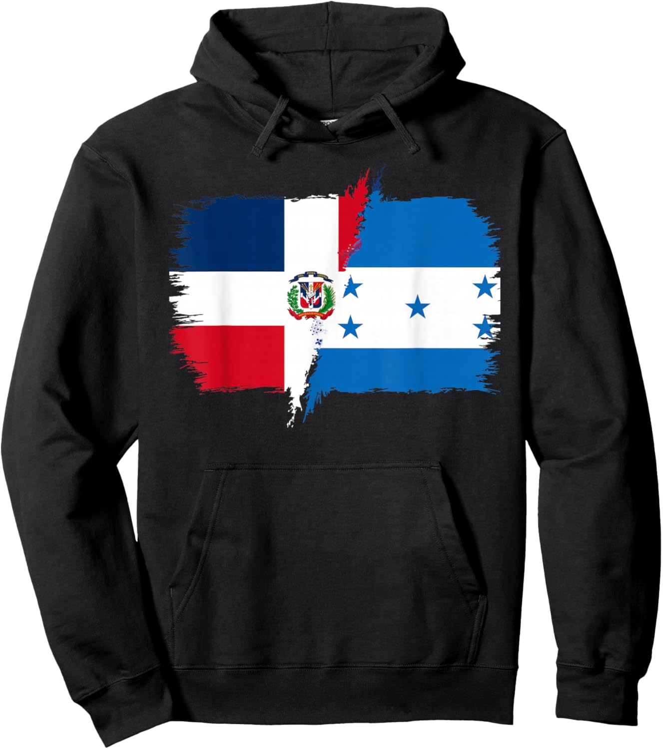 Half Dominican Half Honduran Dominican Republic Honduras Hoodie - Hoodie | Black