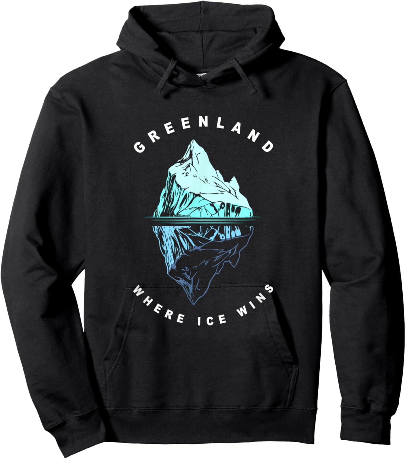 Greenland Heritage Where Ice Wins Iceberg Greenlandic Hoodie - Hoodie | Black