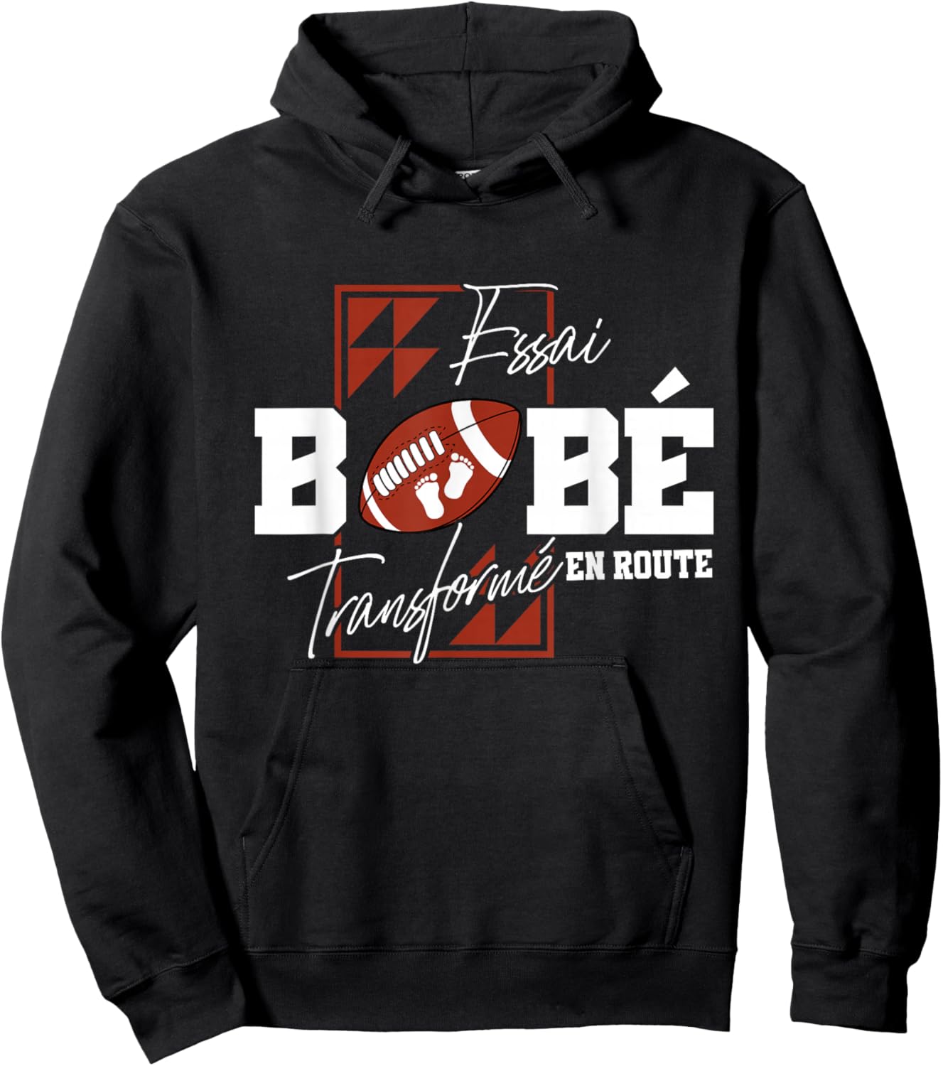 Trial Transformed Baby into Road Rugbyman Future Dad Sporty Hoodie - Hoodie | Black