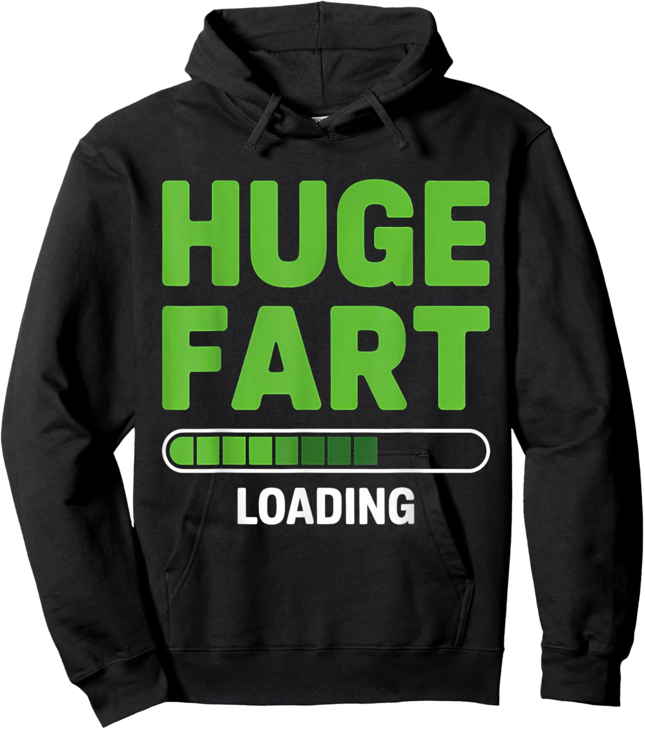 Huge Fart Loading Joke Humor Funny Farting Hoodie - Hoodie | Black