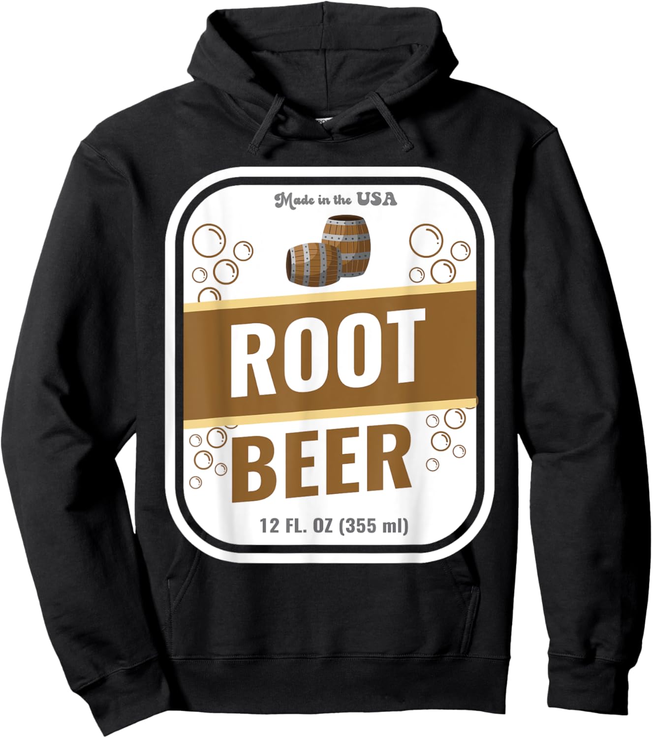 Halloween Costume Root Beer Soda Unique Group Costume Idea Hoodie - Hoodie | Black