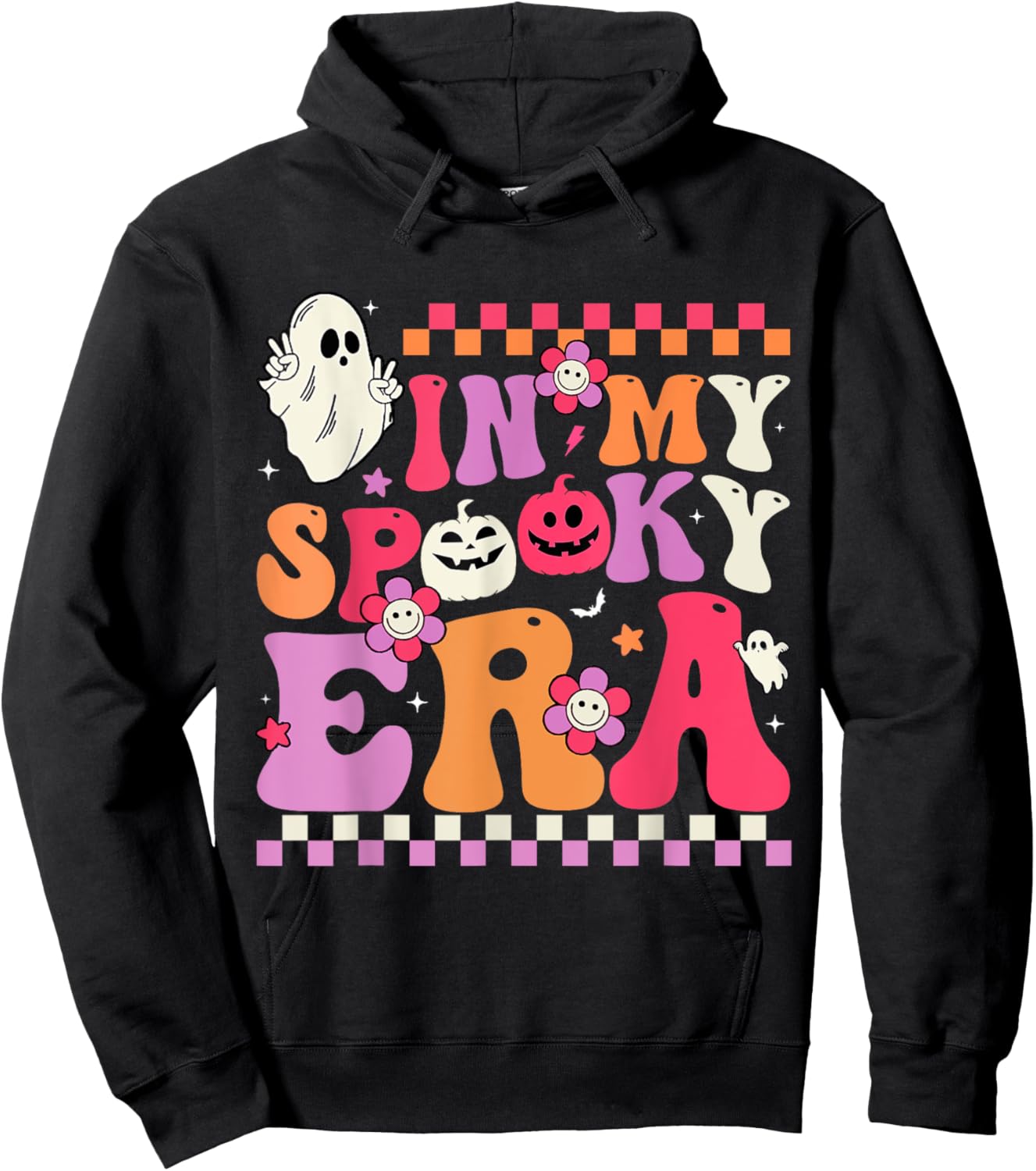 In My Spooky Era Women Men Kids Halloween Pumpkin Funny Hoodie - Hoodie | Black