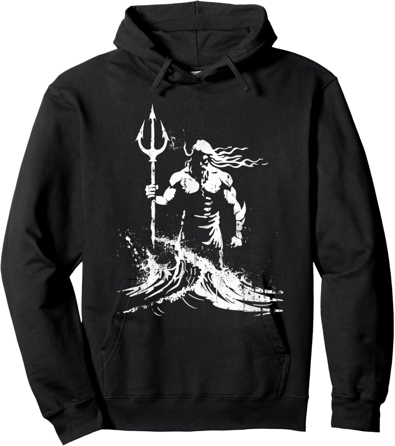 Poseidon Symbol Trident Greek God Neptune Sea god Hoodie - Hoodie | Black