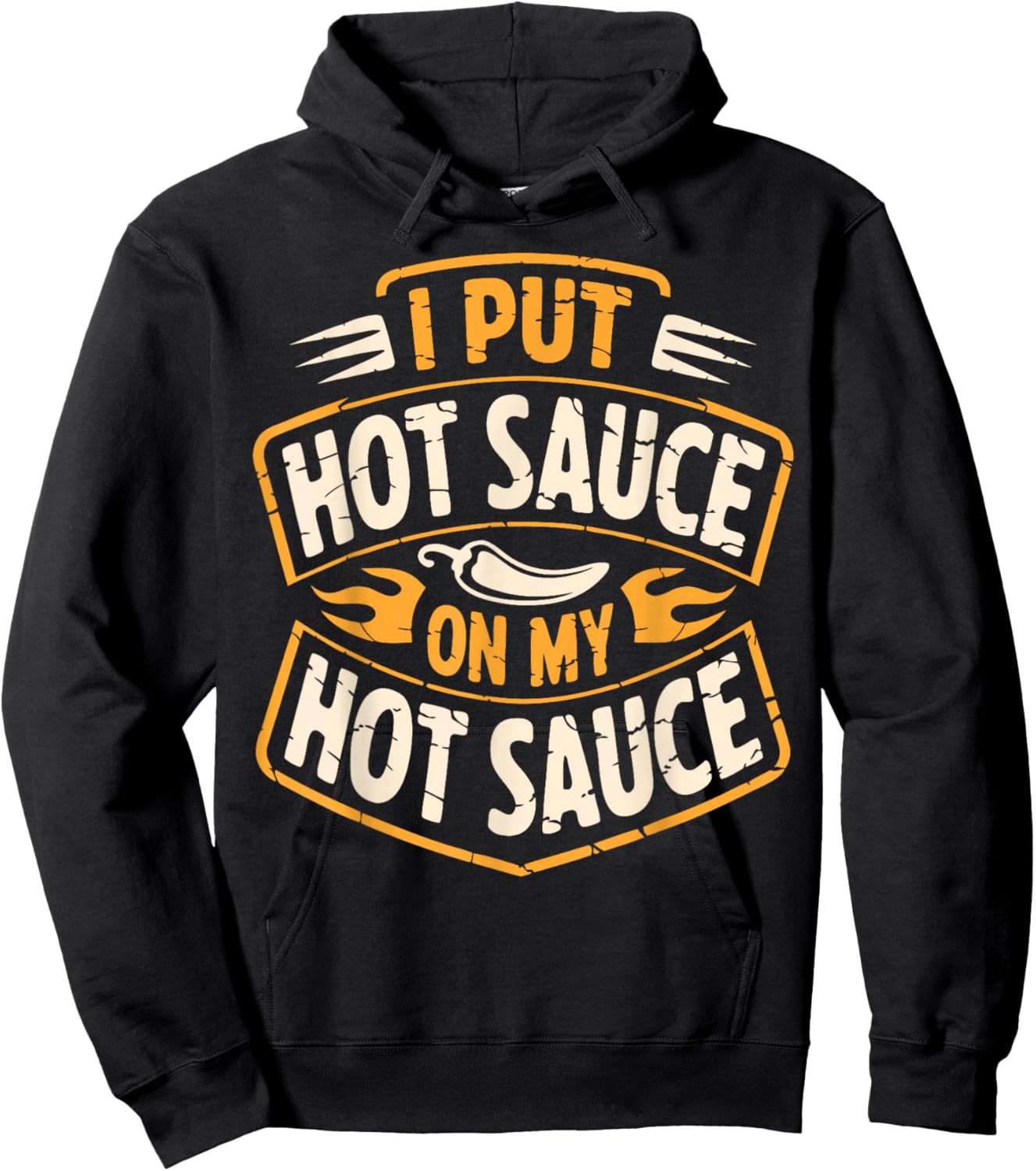 Funny Hot Sauce On Hot Sauce Hoodie - Hoodie | Black