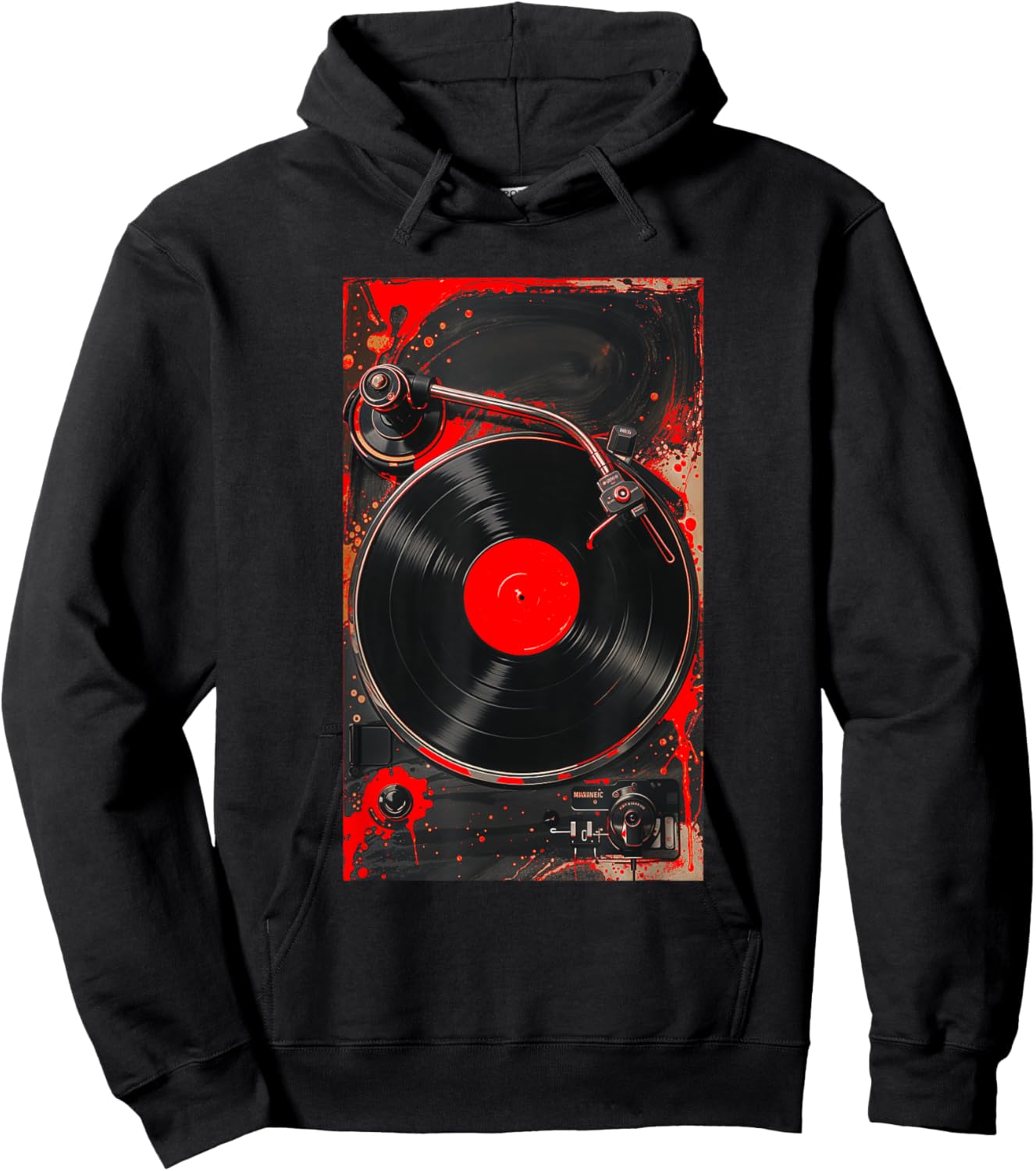 Red For The Record Red Graphic Hoodie - Hoodie | Black