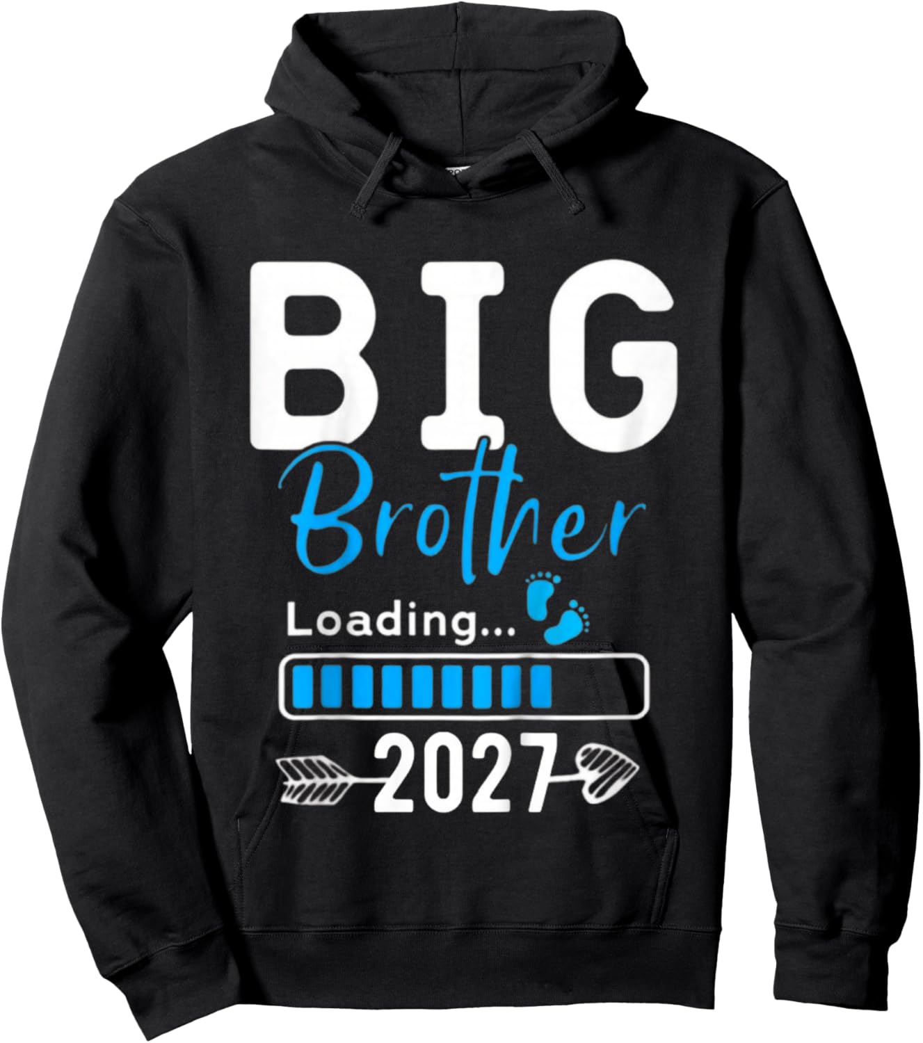 Kids Big Brother Loading 2027, Promoted to Big Brother 2027 Hoodie - Hoodie | Black