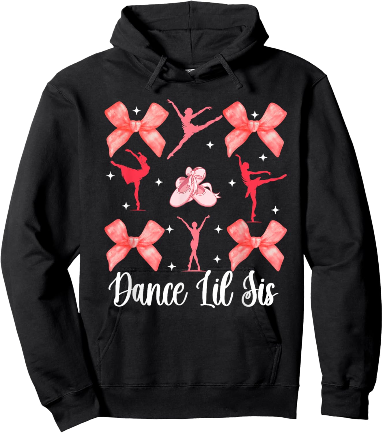 Dance Lil Sis Dance Little Sister Of A Dancer Little Sister Hoodie - Hoodie | Black