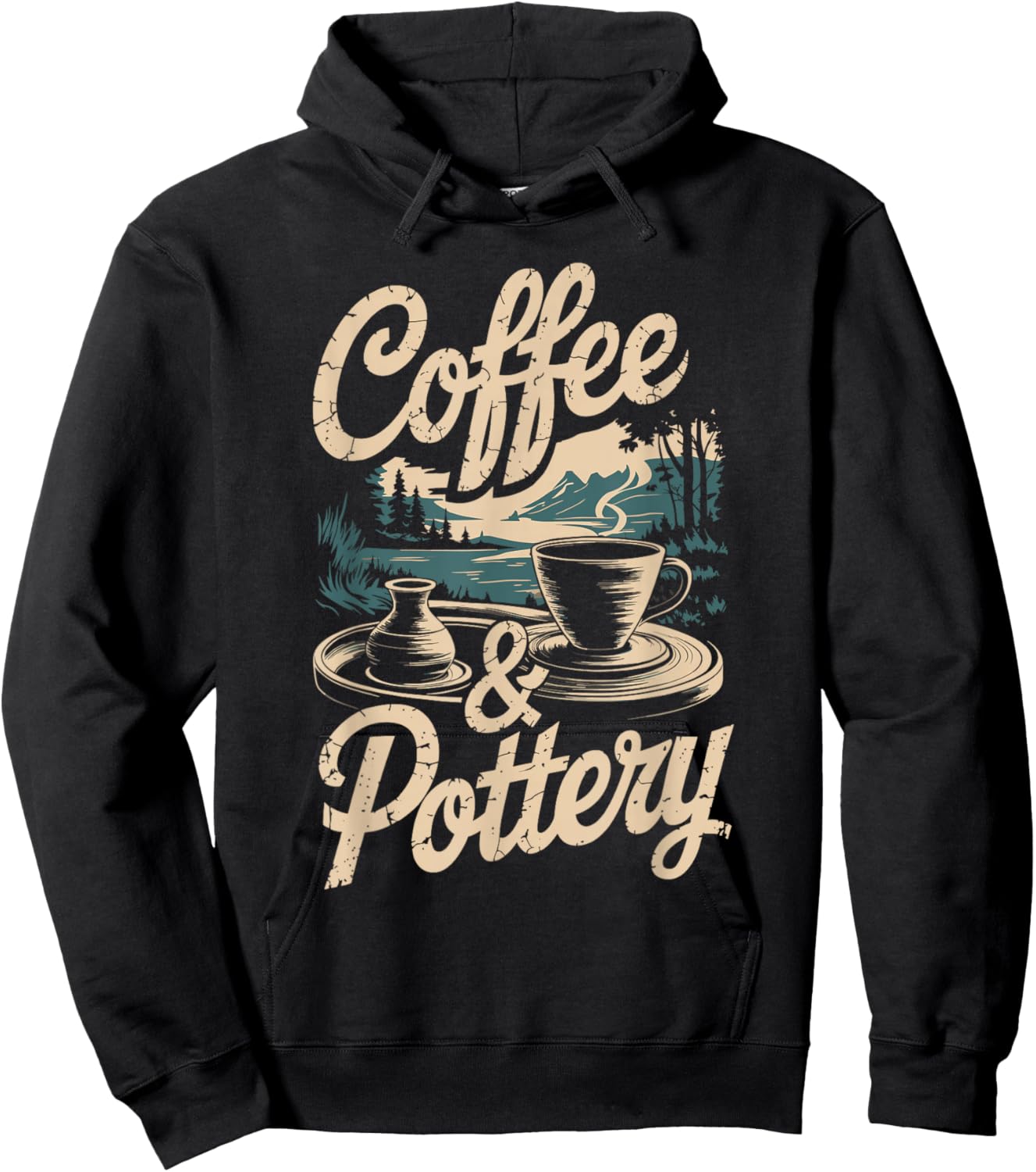 Coffee And Pottery Hoodie - Hoodie | Black
