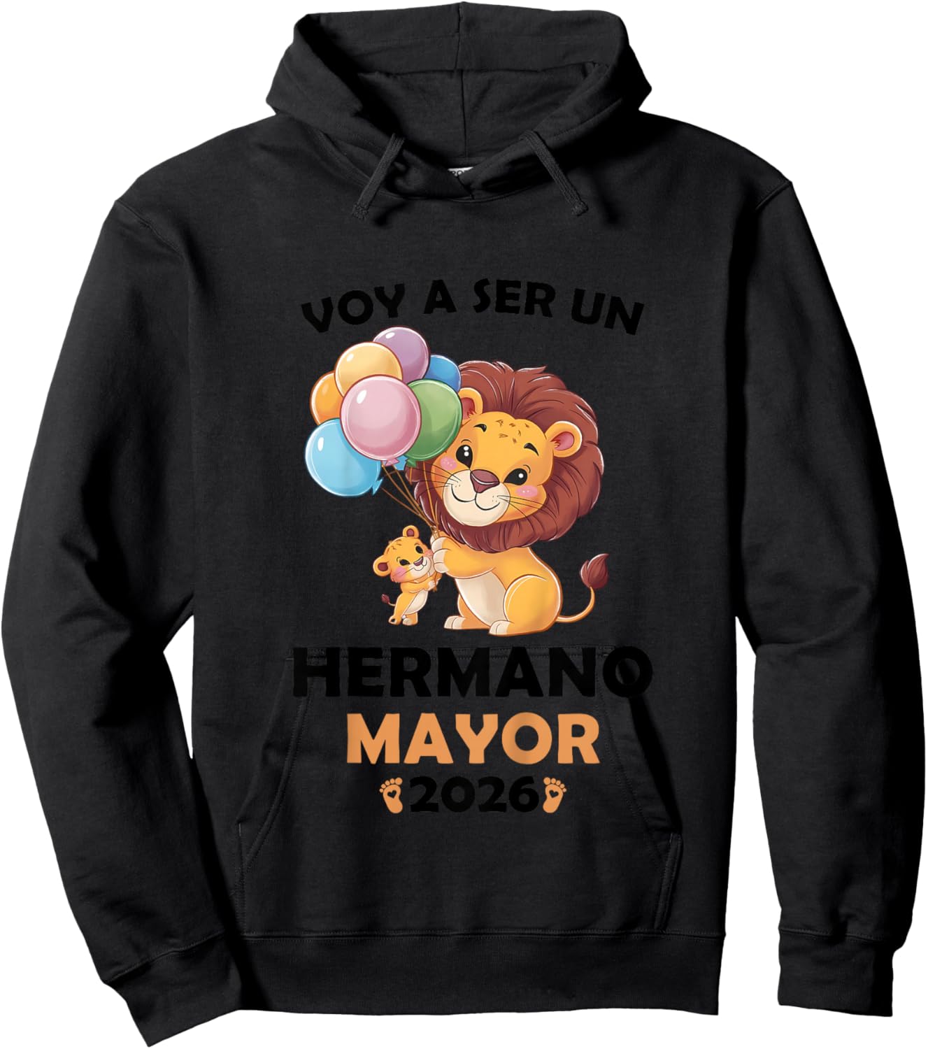 Kids Voy A Ser Hermano Mayor 2026 Big Brother 2026 in Spanish Hoodie - Hoodie | Black