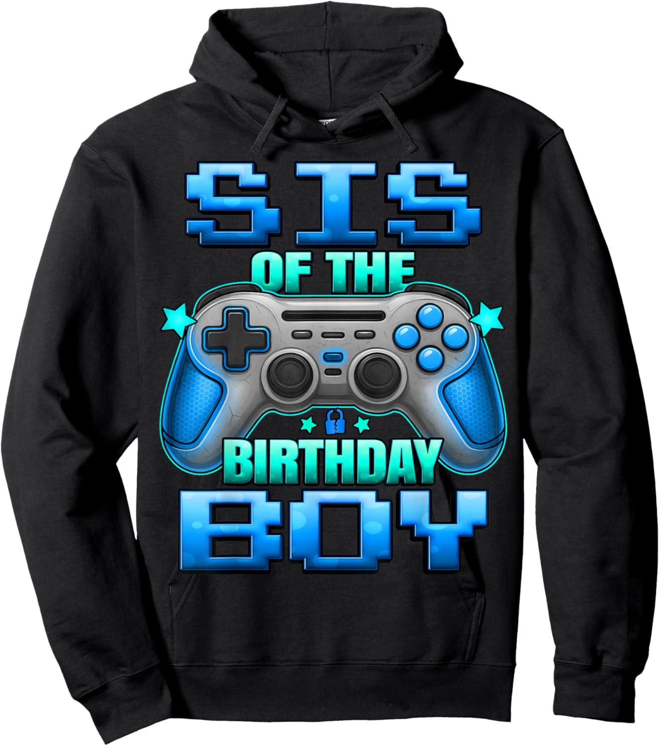 Sister of The Birthday Boy Matching Family Lil Sister Hoodie - Hoodie | Black
