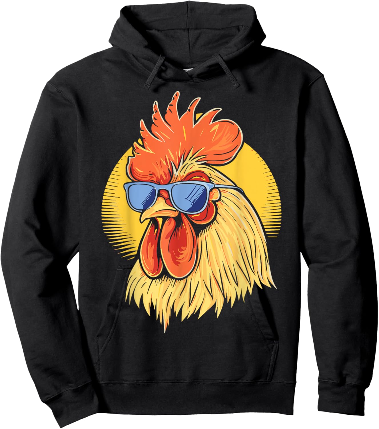 Cool Rooster Funny Women Kids Chicken Rooster Lover Hoodie - Hoodie | Black