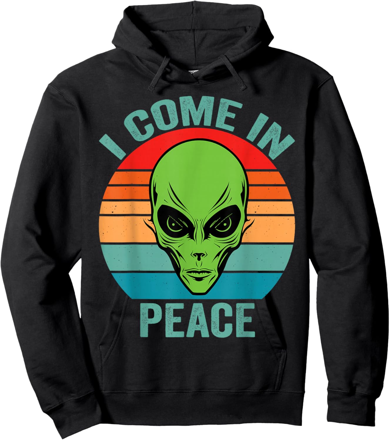I Come In Peace im Peace Matching Couples Alien Hoodie - Hoodie | Black