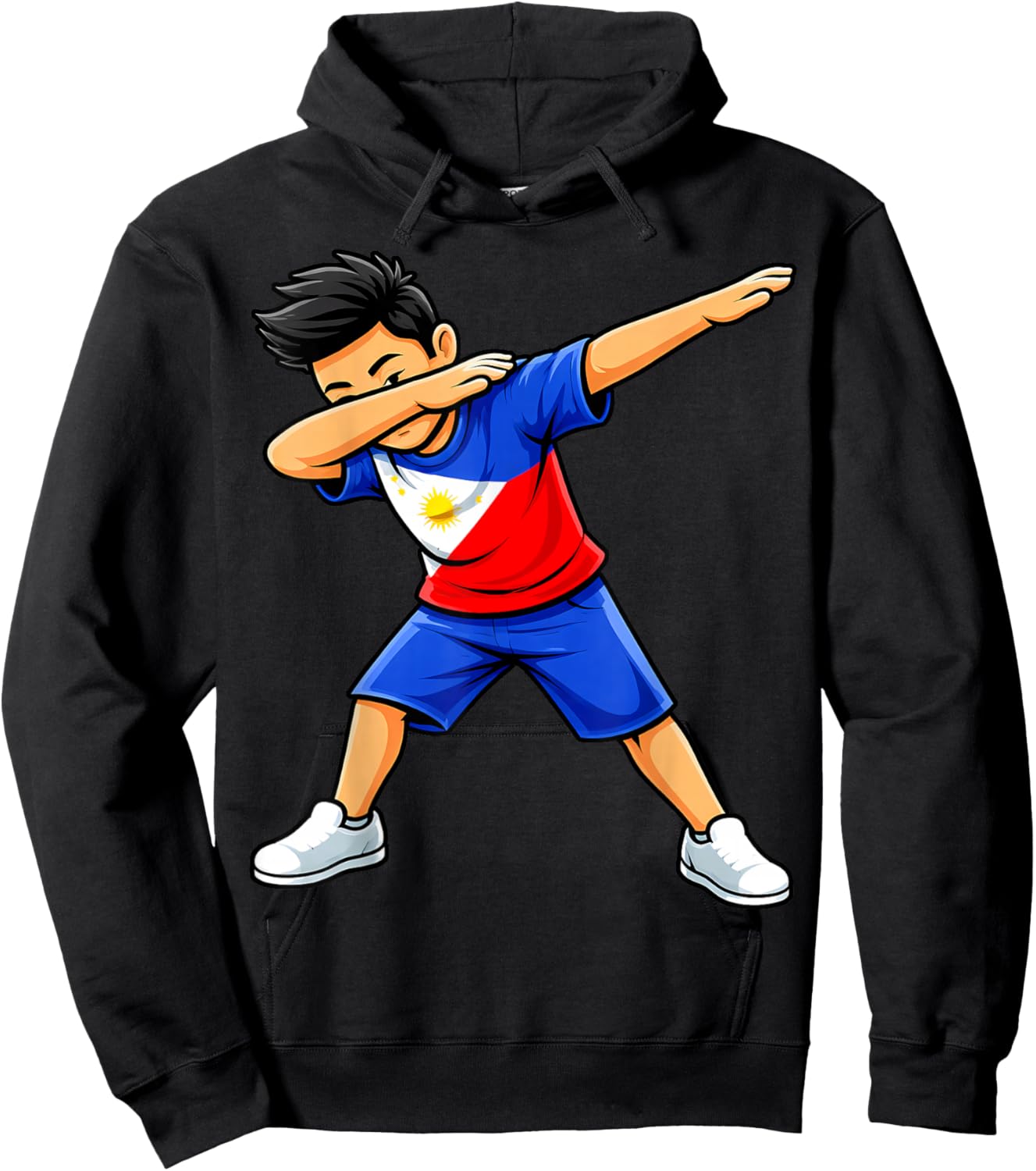 Filipino Boy Dab Philippines Flag Pinoy Hoodie - Hoodie | Black