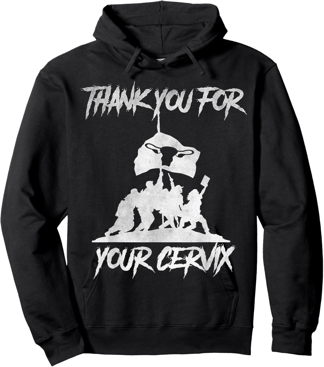 Thank you for your cervix Hoodie - Hoodie | Black