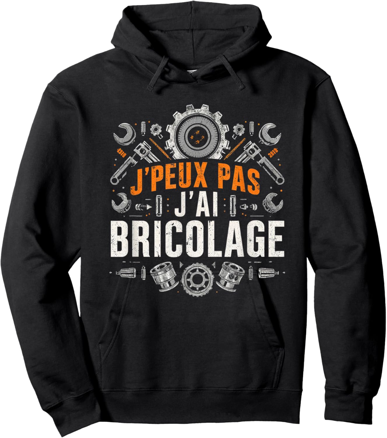 Funny Dad Bricoleur J'peux Pas J'Ai Bricolage Garage Funny Hoodie - Hoodie | Black