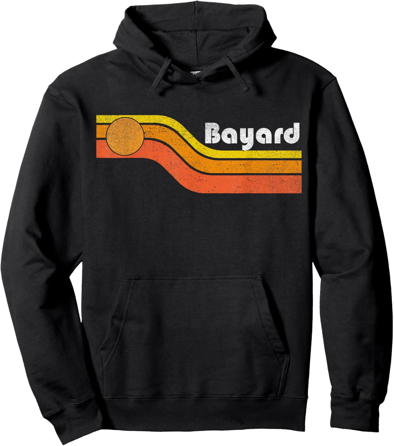 Bayard - Vintage Men Women 70s 80s Graphic Cool Retro Hoodie - Hoodie | Black