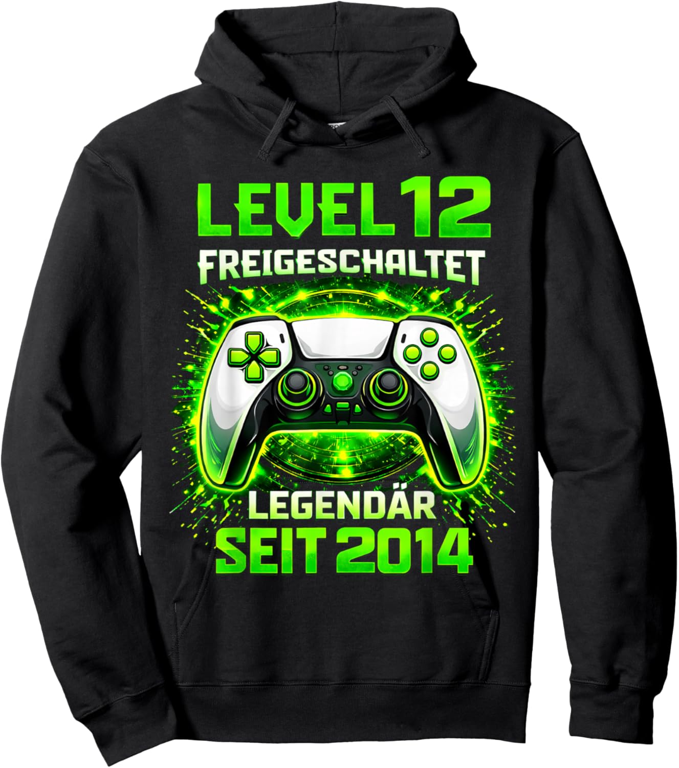 Level 12 Birthday Boy Gamer Funny 2014 12 Birthday Hoodie - Hoodie | Black