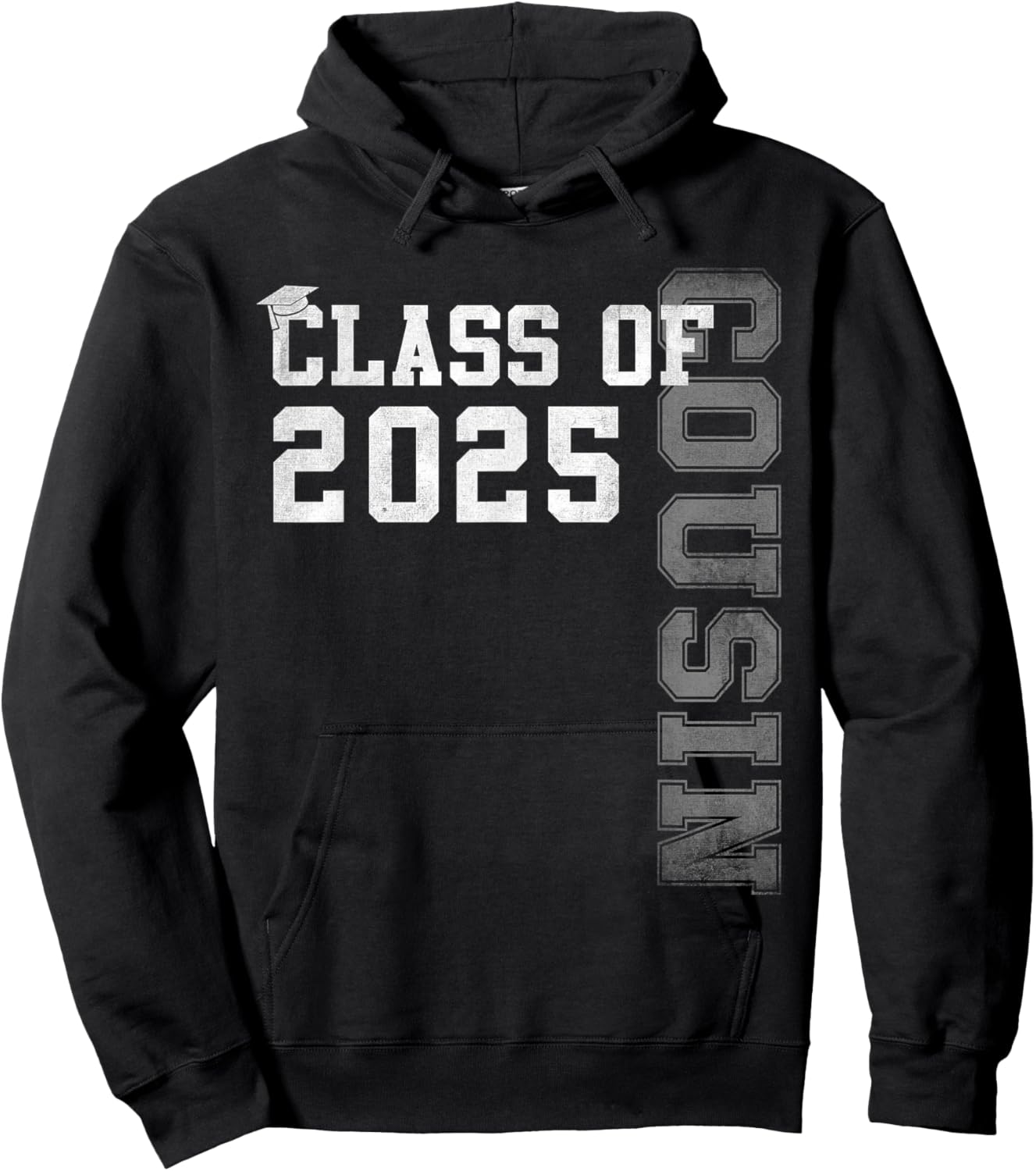 Cousin Senior 2025 Proud Cousin Of A Class Of 2025 Graduate Hoodie - Hoodie | Black