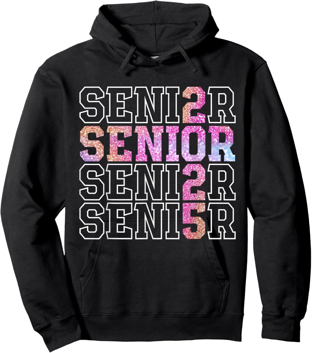 Senior 2025 Graduate High School Graduation Class of 2025 Hoodie - Hoodie | Black