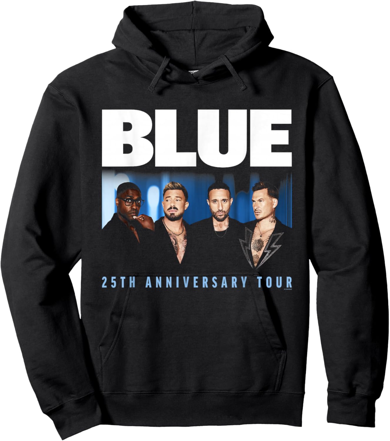 Blue Photo Admat Photo Hoodie - Hoodie | Black