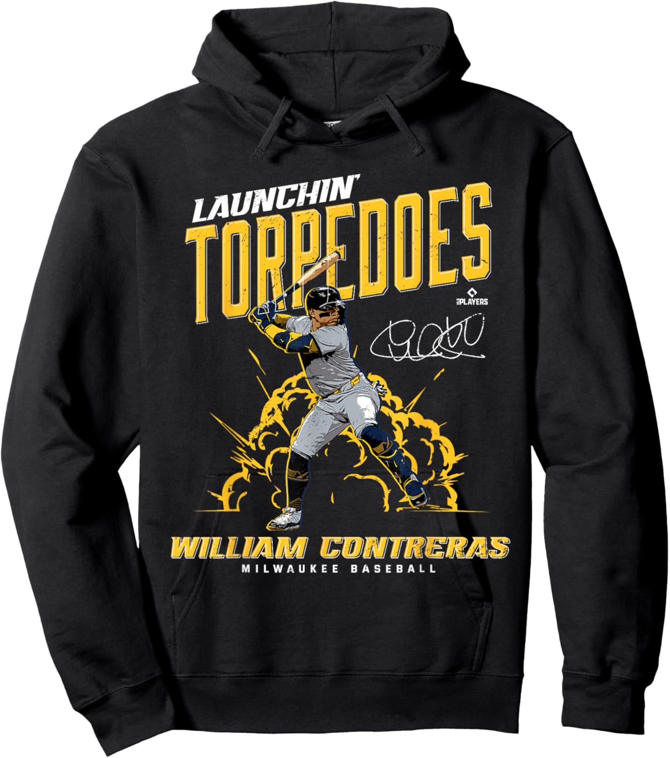 Launchin' Torpedoes William Contreras Milwaukee Baseball Hoodie - Hoodie | Black