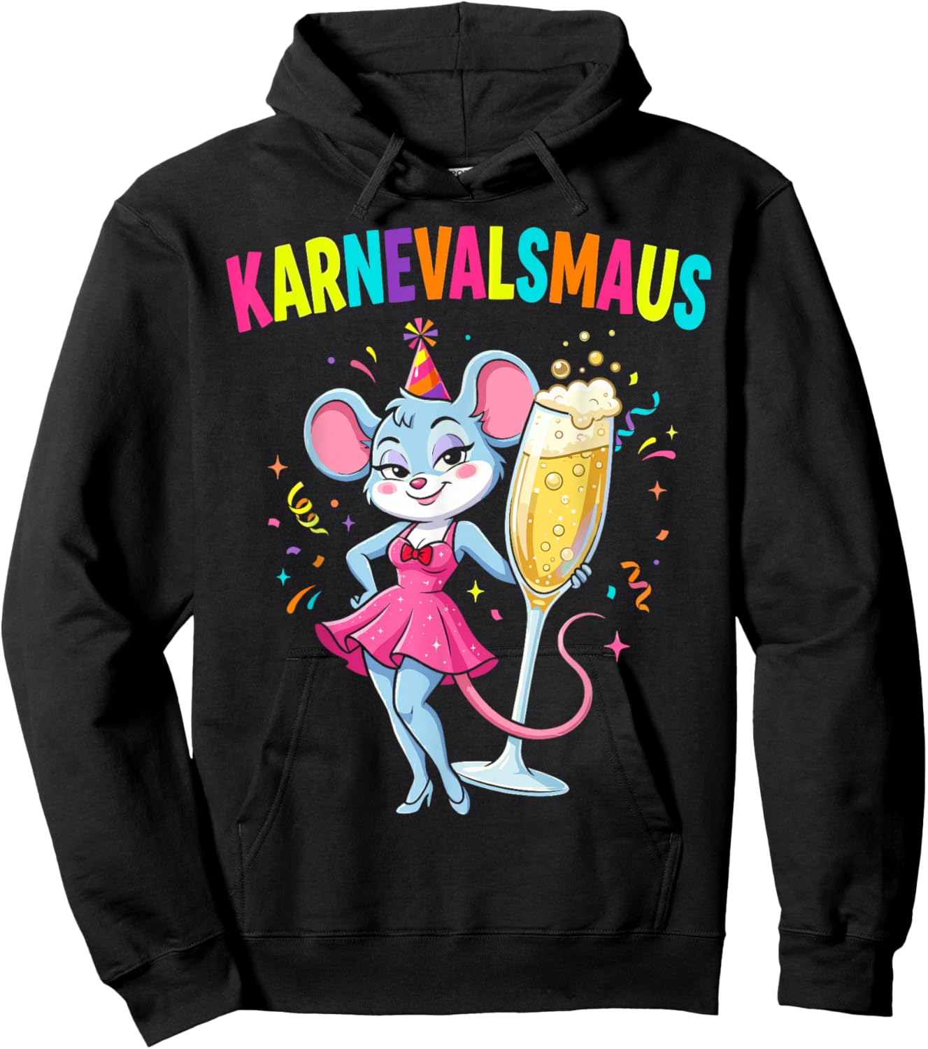 Carnival Mouse Women's Costume Replacement Cologne Carnival Hoodie - Hoodie | Black
