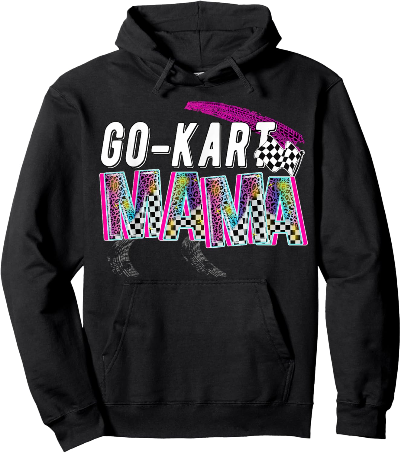 Go Kart Mama Go Kart Mom Go Kart Racer Mother Go Karting Mom Hoodie - Hoodie | Black